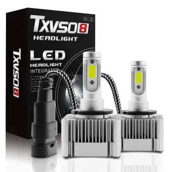 TXVSO8 D1S/D3S 2vnt LED Žibintų Komplektai 55W Apversti COB Žetonų 26000LM 6000K Balta Šviesa Aukštos Kokybės Rūko Žibintas Auto Lemputės Pakeitimas