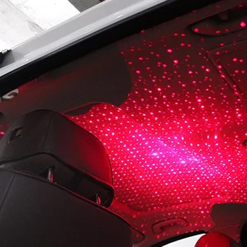 USB dekoratyvinis LED lempos stogo nakties šviesos projektorius skirtas Chevrolet Cruze TRAX Aveo Lova Plaukti EPICA Captiva Malibu Volt 