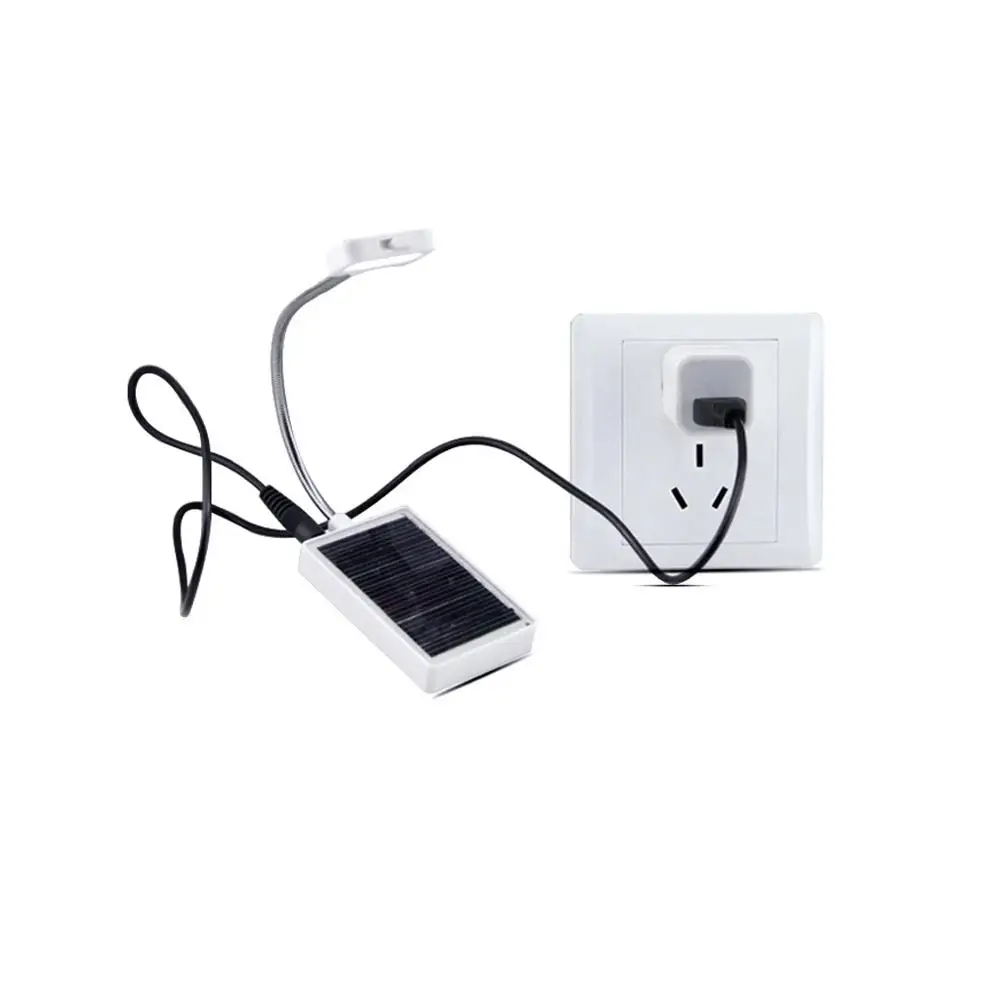 Nešiojamas Saulės energijos LED Stalo Lempa Reguliuojamas Stalo Studijų Lempos Lemputė USB Įkroviklis Nuotrauka 0