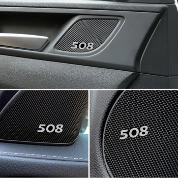 10vnt už Peugeot 508 2008 3008 automobilių Garsiakalbių garso Garsiakalbio Ženklelis stereo Emblema lipdukas stying