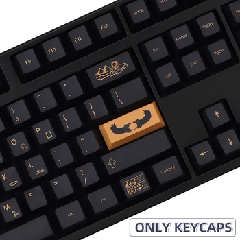 129 klavišus nustatyti Egipto Faraonų PBT keycap Dye Sub Keycaps už GMK Cherry MX Jungiklis Mechaninė Klaviatūra