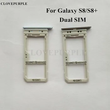 1PCS Dual SIM Kortelės Lizdas, SD Kortelės lizdas Laikiklio Adapteris, Skirtas Samsung Galaxy S8 G950/S8 Plius G955