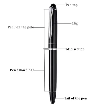 2017 naujas rašiklis office metalo raštinės reikmenys gelio rašiklis, mokyklinės prekės, juodas parkeris verslo dovanos parašą pen