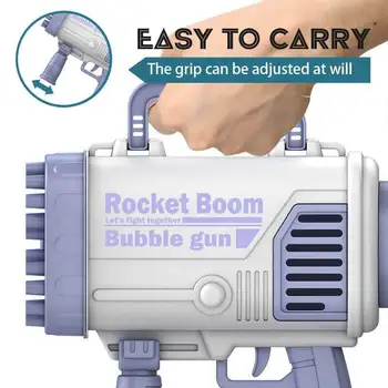 2021 Karšto Vaikai Gatling Bubble Gun Žaislas 44-Skylė Įkrovimo Elektra Automatinė Burbulas Mašina Vasaros Lauko Muilas Vanduo Vaikams, Žaislai