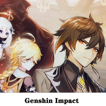 2021 Naujas Stilius Genshin Poveikio Apdailos Anime Projekto Cosplay Priedai Zhongli Xiao Pakabukas Sienų Tapybos 45X60CM Freskos Dovana