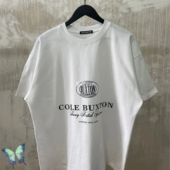 2021 Negabaritinių CB Cole Buxton T-shirt Vyrai Moterys Tee Viršūnes Aukščiausios Kokybės, Sunkiųjų Audinio Cole Buxton Marškinėliai