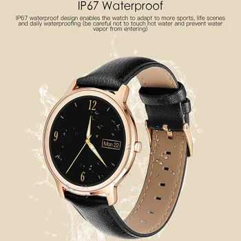 2021 Xiaomi Youpin Smart Watch Mados Širdies Ritmo Monitorius, Bluetooth Pilnas Touch Apvalus Ekranas Moters Fiziologinius Smartwatch
