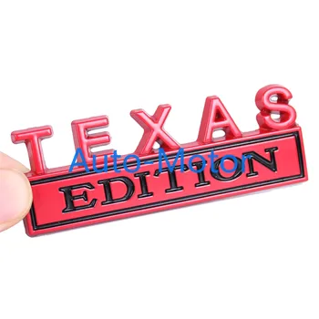 2x Texas Leidimas, Automobilių Kėbulo Sparnas Pusėje Emblema Galiniai Kamieno Ženklelis Lipdukas Metalo Universalios