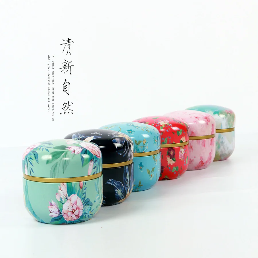 50ml Japonų Stiliaus Virtuvė Arbatos Dėžutė Jar Saugojimo Turėtojas Gėrybių Saldainius Dėžutėse Teaware Arbatos Dežutės Alavo Konteinerių Saugojimo Dėžutė Nuotrauka 2