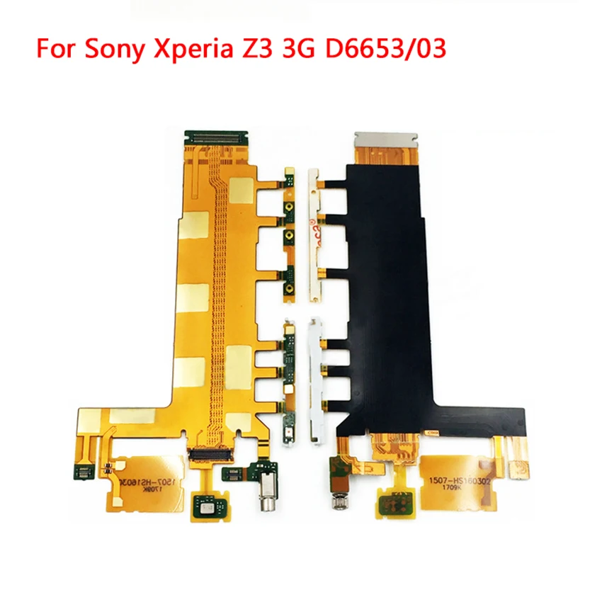 Įjungimo/Išjungimo Mygtukas Flex Cable & Tomas Jungiklis Flex Su Mikrofonu Vibratorius Sony Xperia Z3 D6653 D6603 D6643 3G 4G Nuotrauka 4