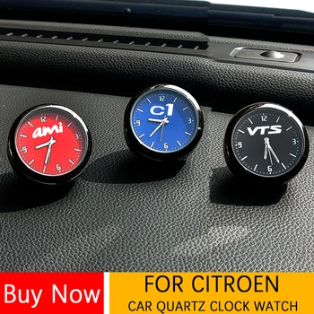 Automobilių Kvarcinis Laikrodis Žiūrėti Modifikuoti Automobilio Salono Elektroninių Kvarco Žiūrėti Citroen C1 C2 C3 C4 VTS C5 C6 AMI C4L nemo CELYSEE C8