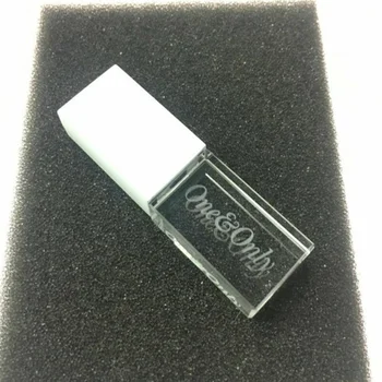 Custom Crystal White Matte USB 2.0 Dovanų Dėžutė 