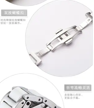 Drugelis Sagtis Keramikos juostos zenwatch Ticwatch 1 2 E Pro dirželis Samsung Galaxy žiūrėti 42 46mm aktyvi Įrankių s2 s3 apyrankė