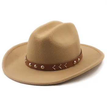 Fedora skrybėlę vilnos etninės priedai džiazo skrybėlę naują skrybėlę žiemos unisex fedora skrybėlę priekiniai ežero mėlyna hip-hop skrybėlę кепка мужская