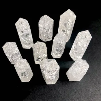 Gamtos Sprogo white crystal lazdelė taško kvarco minerales brangakmenių gydymo reiki akmenys namų puošybai