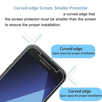 Grūdintas Stiklas Samsung Galaxy A7 (2017 m.), A720F A720F/DS A720 Screen Protector Apsauginės Plėvelės Stiklo