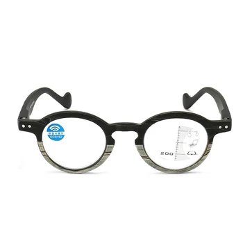 IENJOY Medienos Grūdų, Stabdžių Mėlyna Šviesa Palaipsniui Multifocal Presbyopia Stiklines Apvalios Presbyopia Taurės Vyrų, Moterų, Akiniai Skaitymui