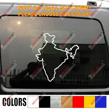 Indijos respublika, Šalies Žemėlapio kontūras Lipdukas Lipdukas Automobilių Vinilo Indijos