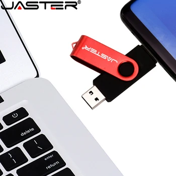 JASTER Didelės Spartos USB 2.0 OTG Pen Ratai 16G 32GB 64GB Pen Drive Flash Disk 3 in 1 