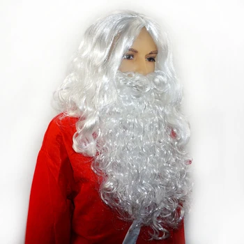 Kalėdų Senelio Ūsai Skrybėlę Fancy Dress Kostiumai Vedlys Perukas, Barzda Nustatyti Kalėdų Apdangalai, Puošniai Apsirengti Rodyti Perukas Cosplay Kostiumas Šalis