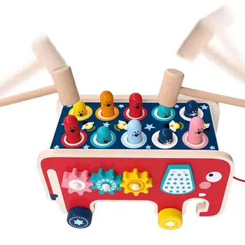 Kulti Molinių Žaidimas Žaislas Łomotanie Plaktukas Žaislai, Spalvos, Formos Pažinimo Mediniai Montessori Švietimo Žaislai Vaikams, Vaikų Dovanų