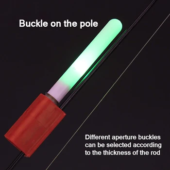 Meškere Šviesos Naktį Žvejybos Protingas Mirksi Šviesos Glow Stick meškere Šviesos Žvejybos Plaukti LED Elektros Plaukti Šviesos