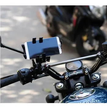 Motociklo, Dviračio Rankenos Danga Mount Turėtojas Stovėti už mobiliuosius Telefonus,GPS ,Radijo ir Walkie Talkie