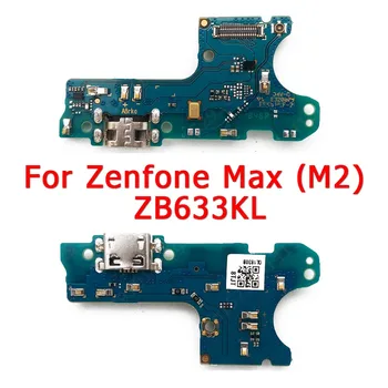 Originalus USB Mokestis Valdybos ASUS ZenFone Max M2 ZB633KL Įkrovimo lizdas PCB Lizdas Doko Jungtis, Flex Pakeitimo Atsarginės Dalys