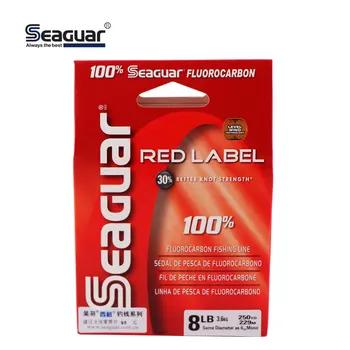 Seaguar Red Label Fluoridų 6LB 20LB 160-180M FLUORO Bandymo Anglies Pluošto Vienagijai siūlai, Karpis Vielos Lyderis Linijos