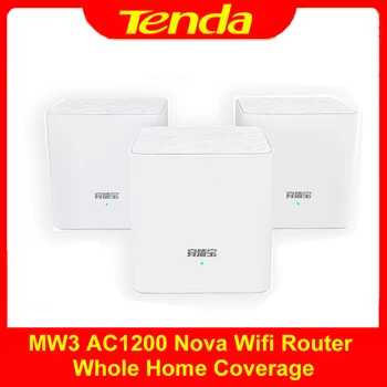 Tenda MW3 Nova Wifi Router AC1200 Dual-Band Wifi Kartotuvas Visą Namų Aprėpties Bevielio ryšio Tiltas 