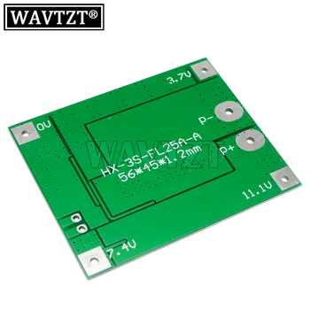WAVTZT 3P 25A Li-ion 18650 BMS PCM akumuliatoriaus apsaugos valdybos bms pcm, su pusiausvyra už li-ion lipo baterijos celė pack